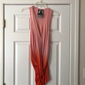 YOUNG FABULOUS & BROKE Pink/Coral Ombré Top NWOT